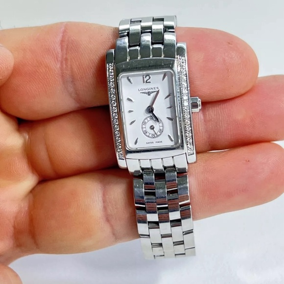 Longines Dolce Vita Diamond Steel Quartz Women's Watch Diamonds L5.155.0 - Picture 10 of 15